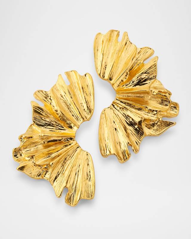 Fan Post Earrings